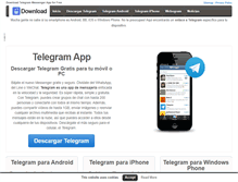 Tablet Screenshot of descargar-telegram.com